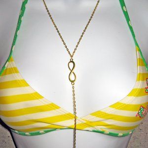 Gold Plated INFINITY Body Chain Necklace _ BC-22